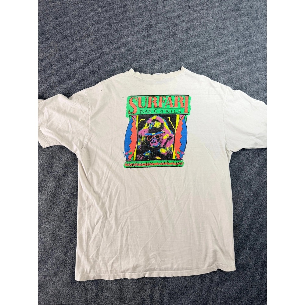 Crazy Shirt Hawaii Unisex XL Off White Island Rainbow‎ Surfari Graphic T Shirt